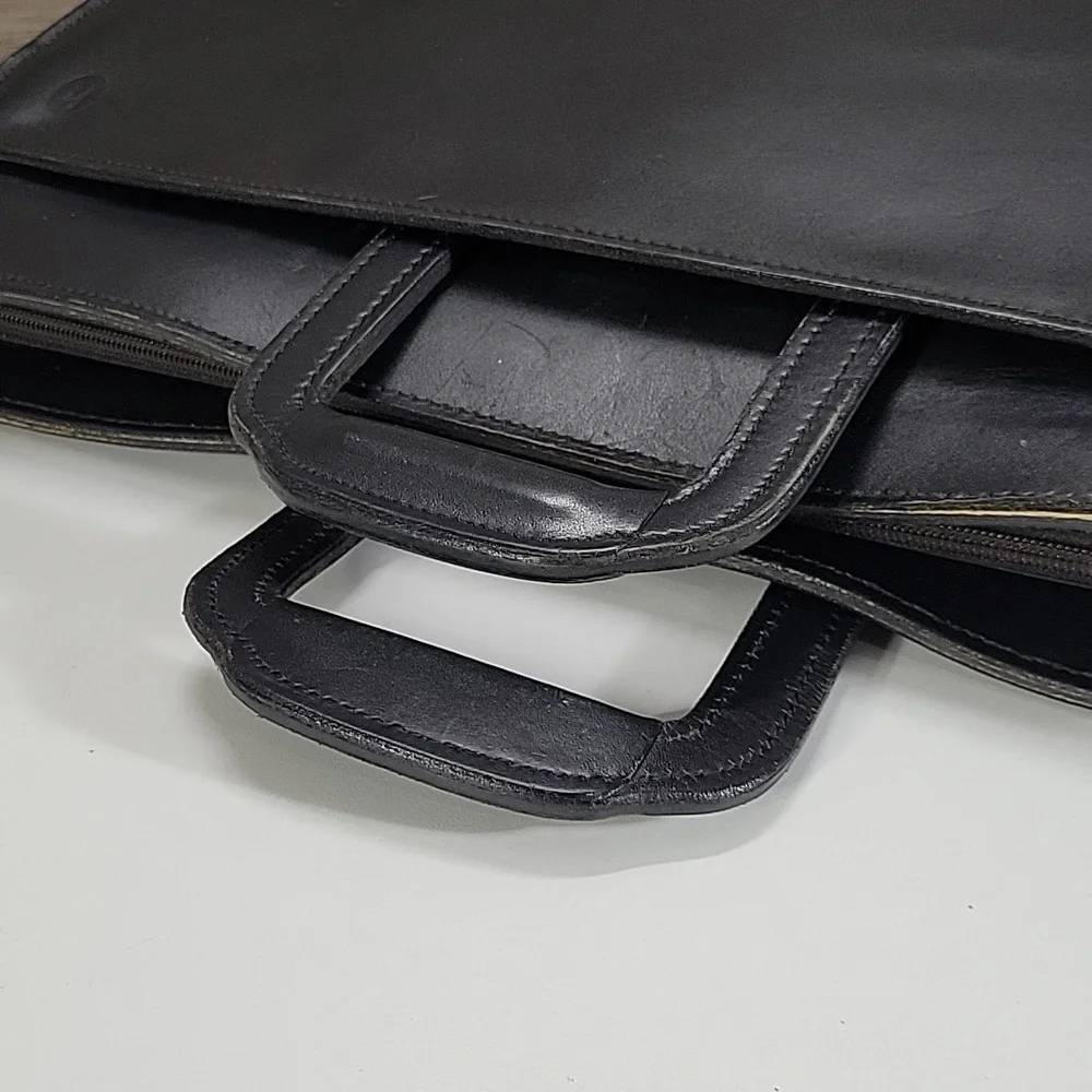 Vintage Hartmann Black Leather Briefcase